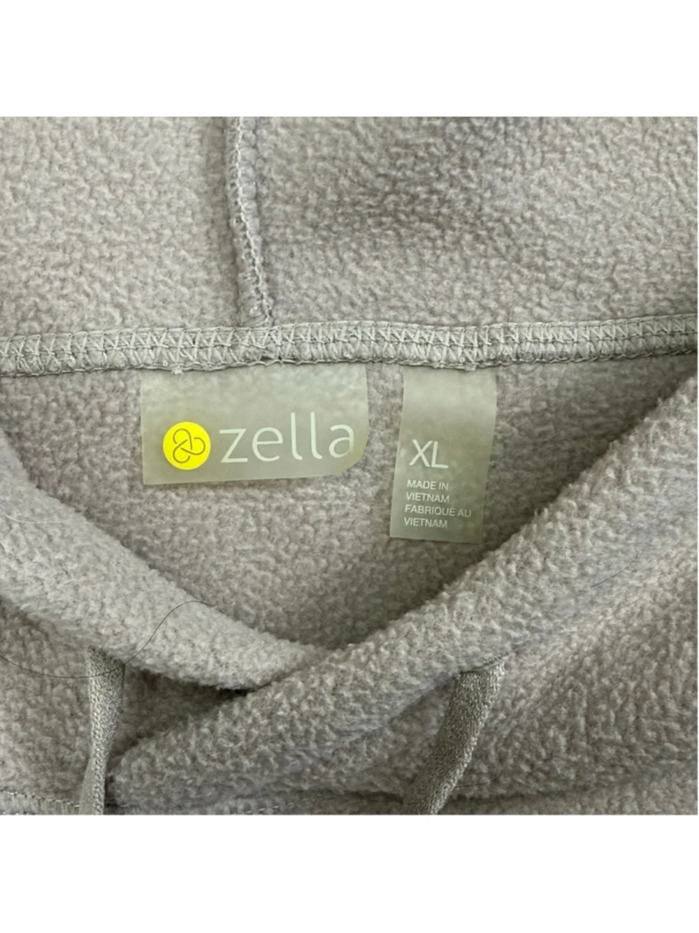 Women's Zella Fleece Hoodie XL Mauve Lavender Thumb‎ Holes